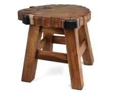 Stolička dřevěná dekor natural ovečka - II. jakost