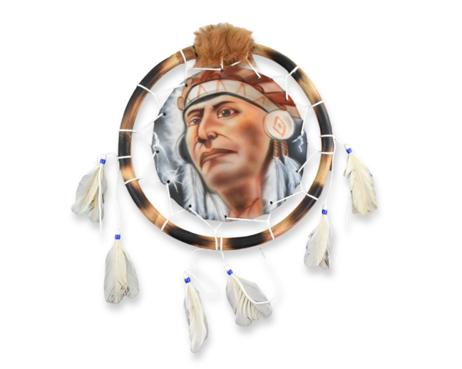 Indiánská závěsná dekorace 30 cm - var. C - II. jakost Indiánská závěsná dekorace 30 cm - var. C - II. jakost