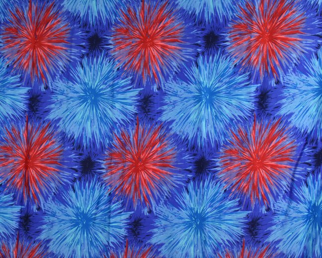 Sarong - Pareo REN, ohňostroj, modrý