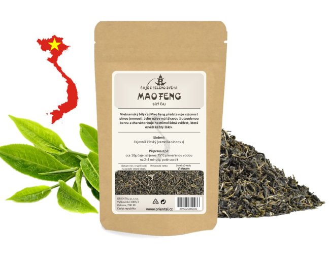 Bílý čaj Vietnam Mao Feng - Gramáž čaje: 200 g