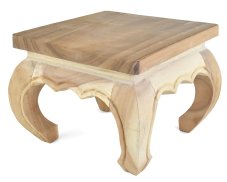 Opiový stoleček 35 x 35 cm natural oblé rohy - sleva