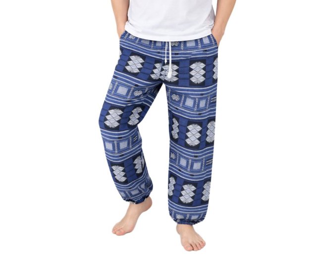 Kalhoty Arya, hrubé, modré