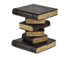 Dřevěný podstavec pod rostliny Black and White Books 31 cm