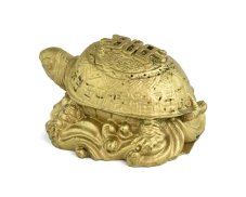 Soška pozlacená 5 cm, želva dlouhověkosti