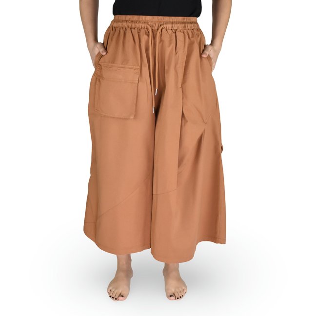 Capri culottes kalhoty DIN, hnědá