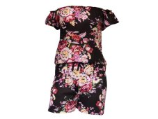 Overal kraťasy TUHINGA, růže, černý