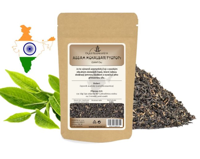 Černý čaj India Assam Mokalbari FTGFOP1 - Gramáž čaje: 50 g