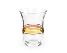 Čajová sklenička Filiz zlaté pruhy 0,95 dl - karton 6 ks