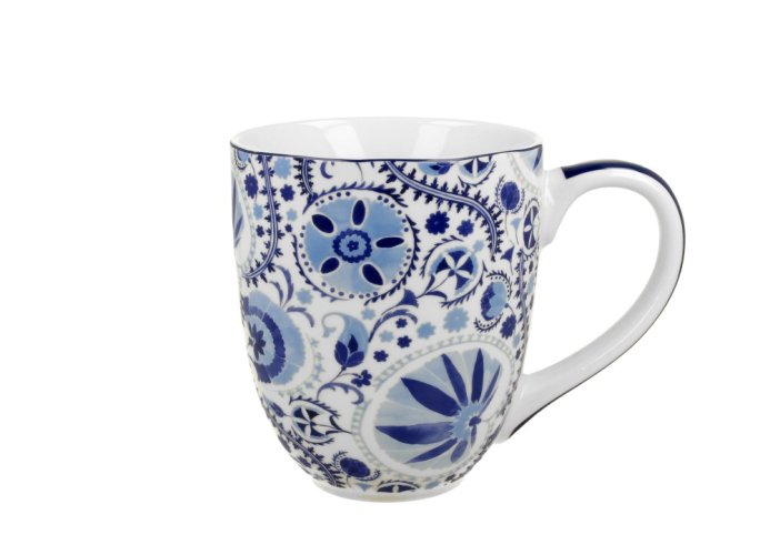 Hrnek XXL MODRÝ ORNAMENT 1000 ml