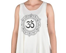 Dámský dlouhý top YOGESA, krémová, ÓM