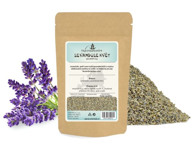 Bylinný čaj Levandule květ (Lavandulae flos) - Gramáž čaje: 50 g