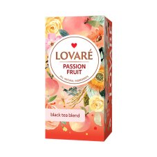 Černý aromatizovaný čaj Lovaré Passion Fruit (24 sáčků) 48 g