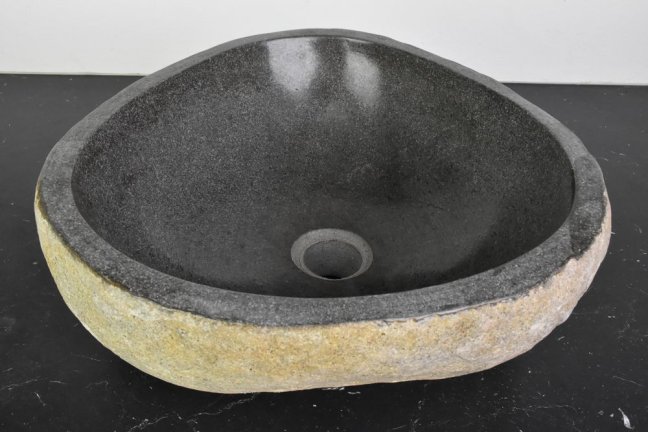 Umyvadlo říční kámen 38 x 37 cm, var. C