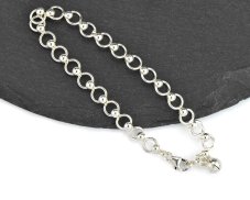 Stříbrný náramek, rolnička 16 cm