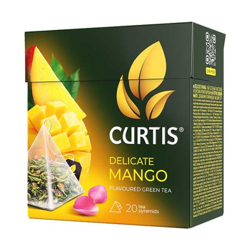 Zelený aromatizovaný čaj Curtis Delicate Mango (20 pyramid) 36 g