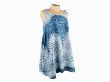 Dívčí top KIRAN dlouhý, Modrý, mandaly