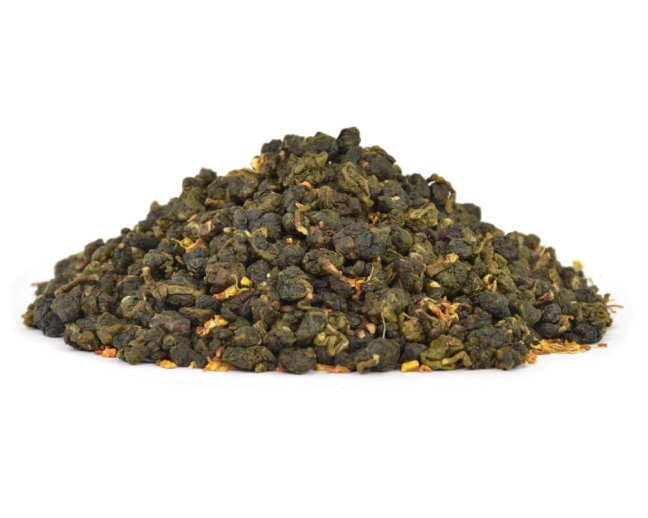 Polozelený aromatizovaný čaj Formosa Osmanthus Oolong - Gramáž čaje: 75 g