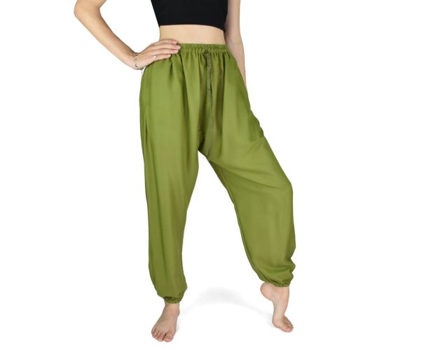 Kalhoty jóga PANYA, zelené