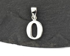 Stříbrný přívěsek Písmeno "O"