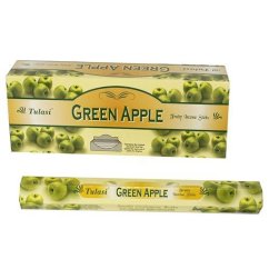 Indické vonné tyčinky Tulasi Zelené jablko 20 ks