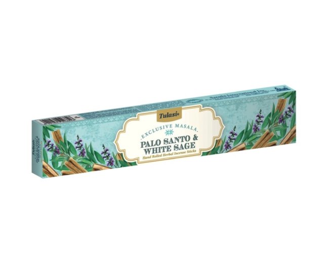 Indické vonné tyčinky Tulasi Masala 15 g Palo Santo, White Sage