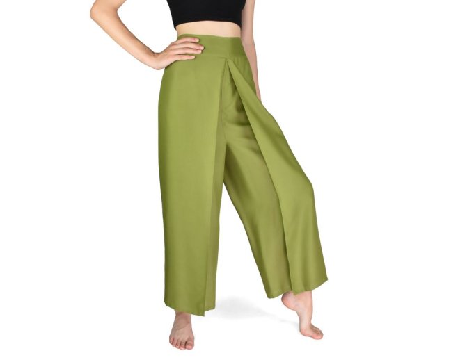 Kalhoty jóga open NUTCHA, zelené