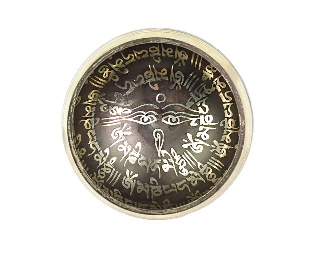 Tibetská mísa s paličkou č. 159 - zdobená  345 g - tón G