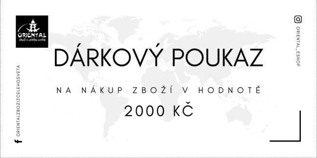 Dárkový poukaz - 2000 kč