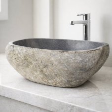 Umyvadlo říční kámen 40 x 33 cm, var. H
