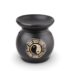 Aromalampa černá, kulatá - Jin Jang