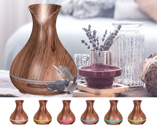 Aroma difuzér Vulcan šedé dřevo 350ml SIXTOL