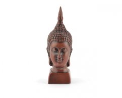 Hlava Buddhy, pryskyřice, světlá, 7 cm