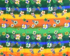 Sarong - Pareo REN, duha s květy, oranžová, II. jakost