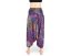 Harémové kalhoty aladin NATSU, multicolor patchwork, růžová, bez šňůrky, světlý pas