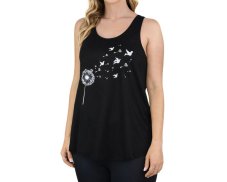 Dámské tílko YOGEE, černé, pampeliška