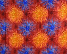 Sarong - Pareo REN, ohňostroj, červený