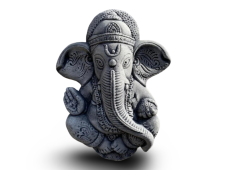 Zahradní betonová dekorace závěsná - Ganesh