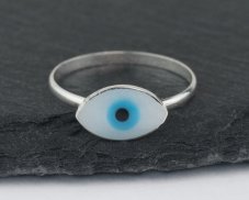 Stříbrný prsten Alláhovo oko