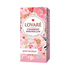 Zelený aromatizovaný čaj Strawberry Marshmallow (24 sáčků) 36 g