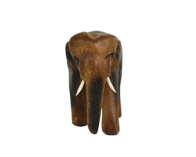 Dřevěná soška Slon dlouhověkosti 10 cm