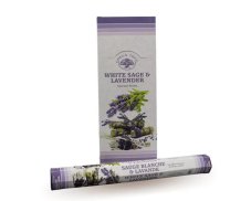Indické vonné tyčinky Green Tree Bílá Šalvěj - Levandule 15 g