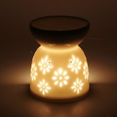Aromalampa bílá - Květinky