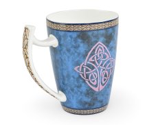 Porcelánový hrnek Celtic, modrý, keltský dekor, 500 ml
