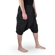 Harémové kalhoty aladin SRI, kraťasy, černá, II. jak