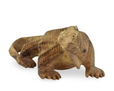 Dřevěná soška Leguán 8 cm - var. A
