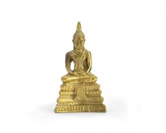 Figurka meditující Buddha, mosaz, 3 cm