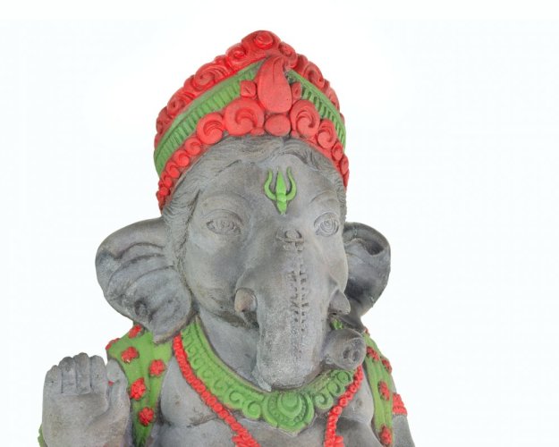Betonová socha Sedící Ganesh 50 cm A