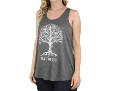 Dámské tílko YOGEE, šedé, strom života