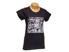 Dámské triko I AM AMBITION, bavlna, černá, L