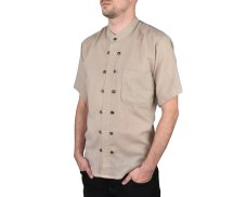 Pánská košile s krátkým rukávem RENSHU, béžová